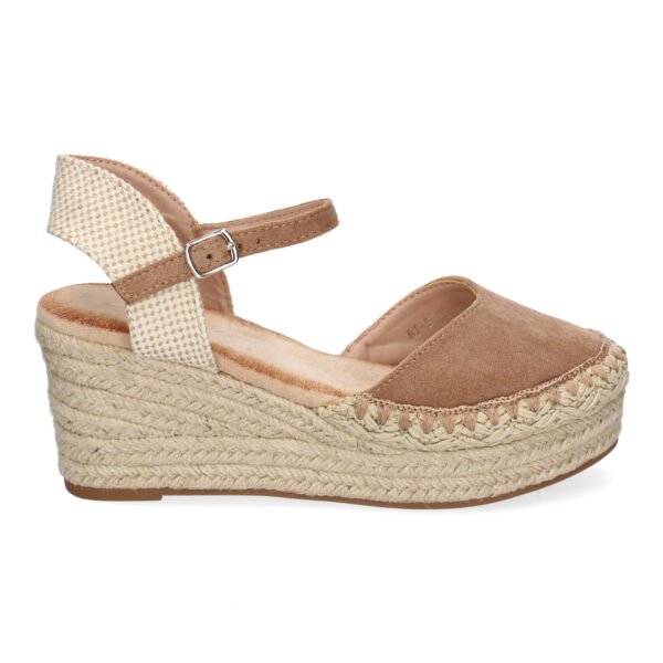 Sandalia de Cu?a de Yute para Mujer, Comodas y Elegantes con Detalles Trenzados