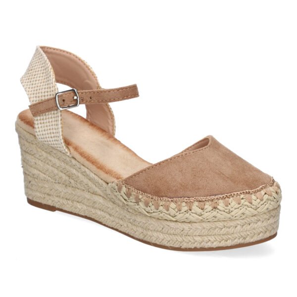 Sandalia de Cu?a de Yute para Mujer, Comodas y Elegantes con Detalles Trenzados