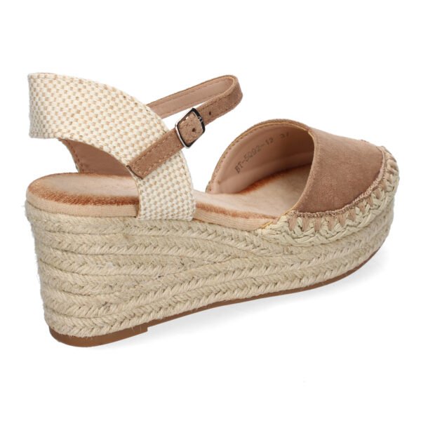 Sandalia de Cu?a de Yute para Mujer, Comodas y Elegantes con Detalles Trenzados
