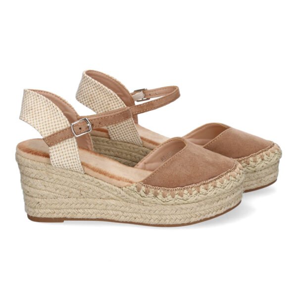 Sandalia de Cu?a de Yute para Mujer, Comodas y Elegantes con Detalles Trenzados