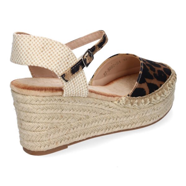 Sandalia de Cu?a de Yute para Mujer, Comodas y Elegantes con Detalles Trenzados