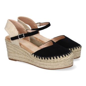Sandalia de Cu?a de Yute para Mujer, Comodas y Elegantes con Detalles Trenzados