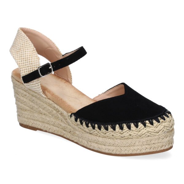 Sandalia de Cu?a de Yute para Mujer, Comodas y Elegantes con Detalles Trenzados