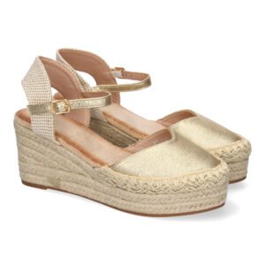 Sandalia de Cu?a de Yute para Mujer, Comodas y Elegantes con Detalles Trenzados
