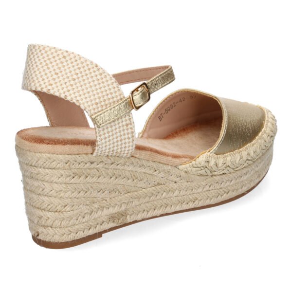 Sandalia de Cu?a de Yute para Mujer, Comodas y Elegantes con Detalles Trenzados