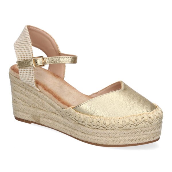 Sandalia de Cu?a de Yute para Mujer, Comodas y Elegantes con Detalles Trenzados