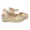 Sandalia de Cu?a de Yute para Mujer, Comodas y Elegantes con Detalles Trenzados