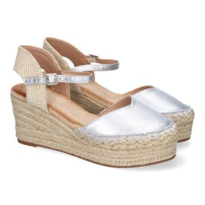Sandalia de Cu?a de Yute para Mujer, Comodas y Elegantes con Detalles Trenzados