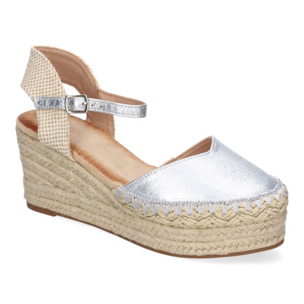 Sandalia de Cu?a de Yute para Mujer, Comodas y Elegantes con Detalles Trenzados