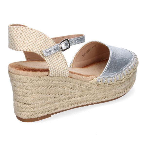 Sandalia de Cu?a de Yute para Mujer, Comodas y Elegantes con Detalles Trenzados