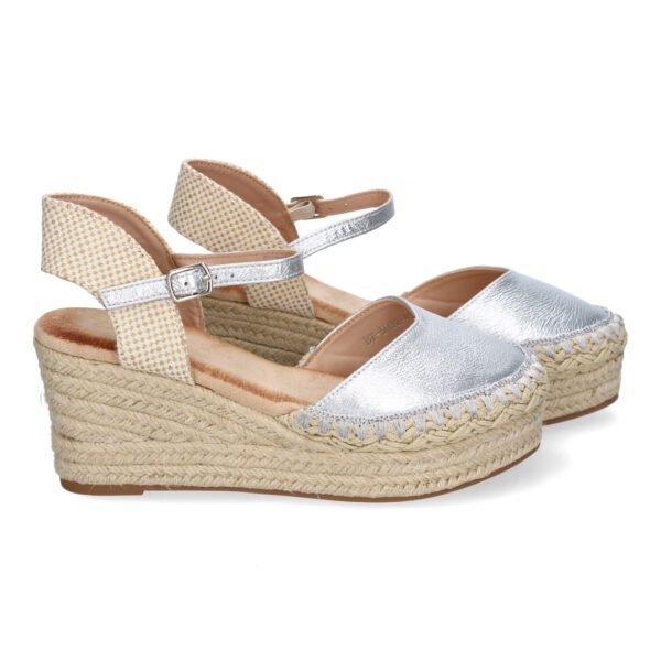 Sandalia de Cu?a de Yute para Mujer, Comodas y Elegantes con Detalles Trenzados