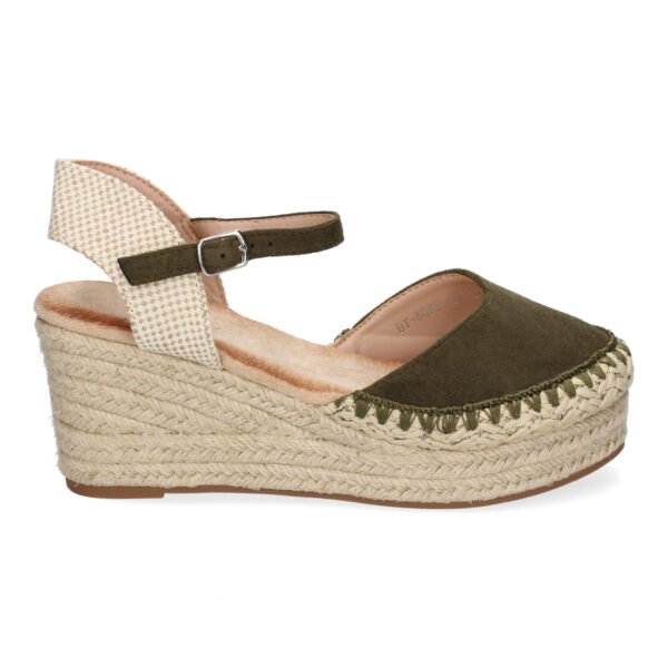 Sandalia de Cu?a de Yute para Mujer, Comodas y Elegantes con Detalles Trenzados