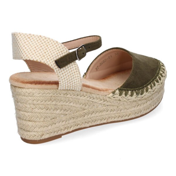 Sandalia de Cu?a de Yute para Mujer, Comodas y Elegantes con Detalles Trenzados