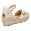 Sandalia de Cu?a de Yute para Mujer, Comodas y Elegantes, Dise?o Floral Bordado