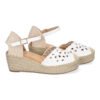 Sandalia de Cu?a de Yute para Mujer, Comodas y Elegantes, Dise?o Floral Bordado