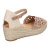 Sandalia de Cu?a de Yute para Mujer, Comodas y Elegantes, Dise?o Floral Bordado