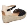 Sandalia de Cu?a de Yute para Mujer, Comodas y Elegantes, Dise?o Floral Bordado