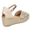 Sandalia de Cu?a de Yute para Mujer, Comodas y Elegantes, Dise?o Floral Bordado