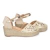 Sandalia de Cu?a de Yute para Mujer, Comodas y Elegantes, Dise?o Floral Bordado