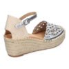 Sandalia de Cu?a de Yute para Mujer, Comodas y Elegantes, Dise?o Floral Bordado