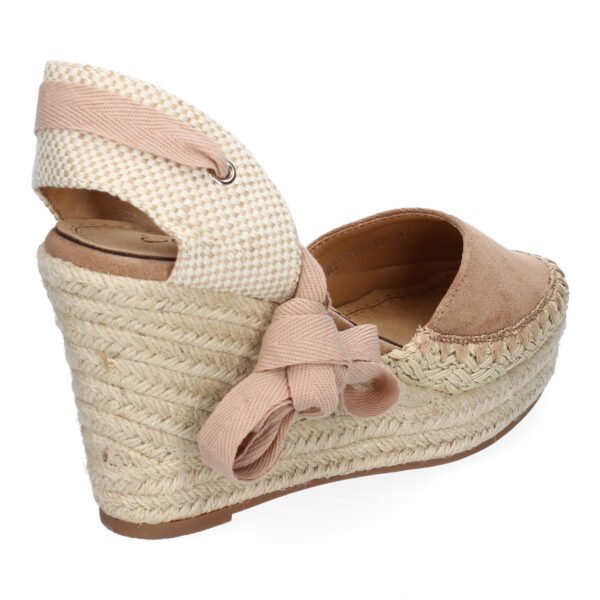 Sandalia de Mujer con Cu?a de Yute, Comodas y Elegantes, Dise?o Moderno con Cintas