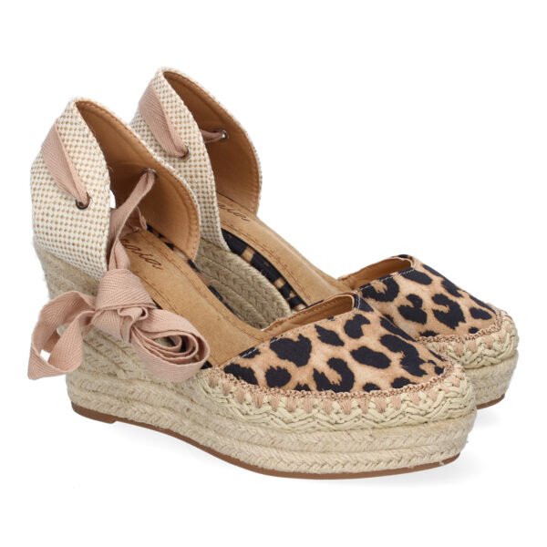 Sandalia de Mujer con Cu?a de Yute, Comodas y Elegantes, Dise?o Moderno con Cintas
