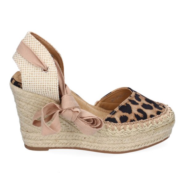 Sandalia de Mujer con Cu?a de Yute, Comodas y Elegantes, Dise?o Moderno con Cintas
