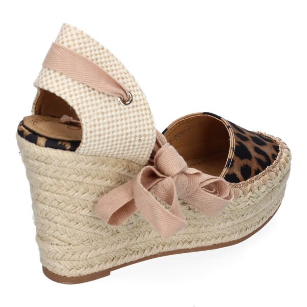 Sandalia de Mujer con Cu?a de Yute, Comodas y Elegantes, Dise?o Moderno con Cintas