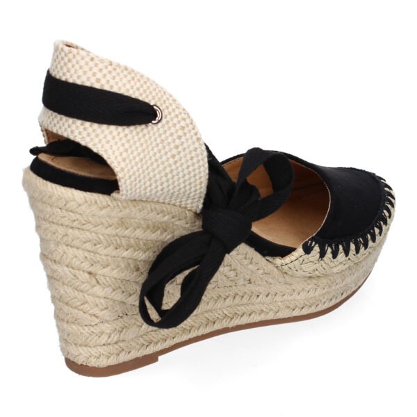 Sandalia de Mujer con Cu?a de Yute, Comodas y Elegantes, Dise?o Moderno con Cintas