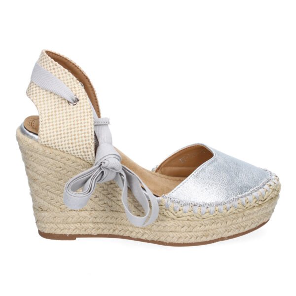 Sandalia de Mujer con Cu?a de Yute, Comodas y Elegantes, Dise?o Moderno con Cintas
