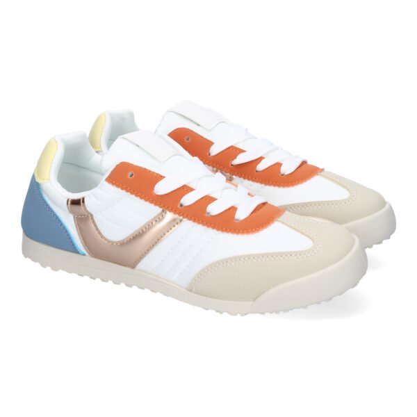 Zapatilla Deportiva Casual para Mujer con Dise?o Moderno y Detalles de Colores