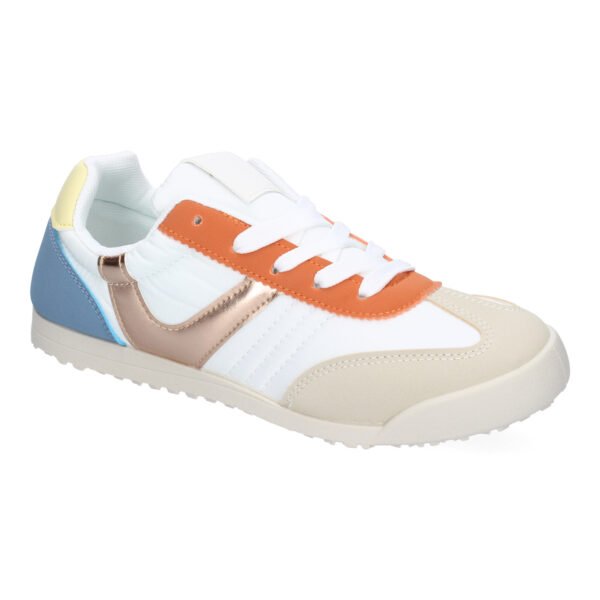 Zapatilla Deportiva Casual para Mujer con Dise?o Moderno y Detalles de Colores